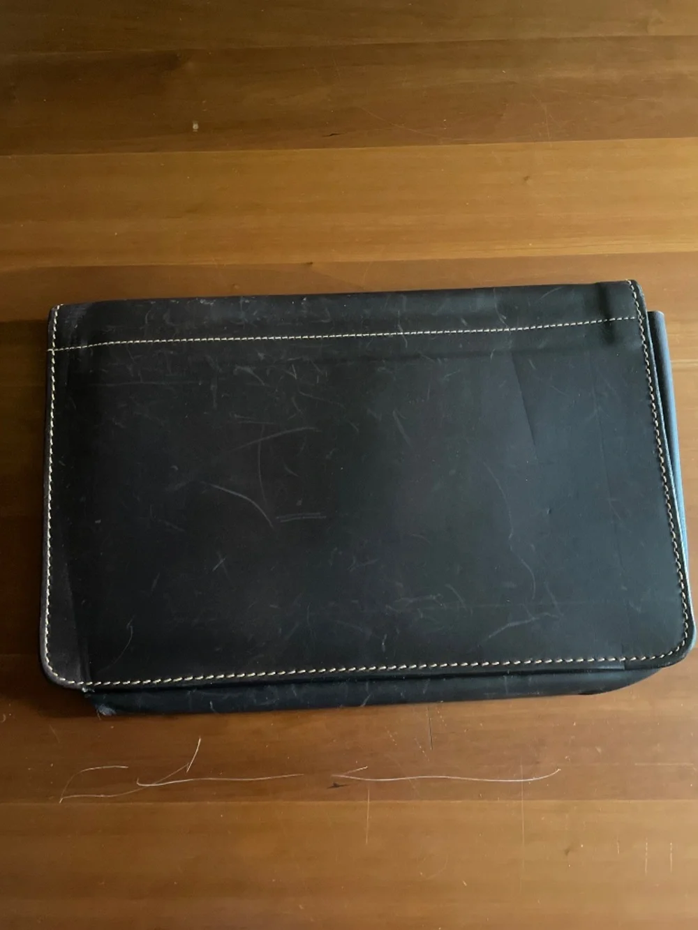 ATLAS of BOSTON Thick Rustic Brown Leather Briefcase / Attache / Portfolio
